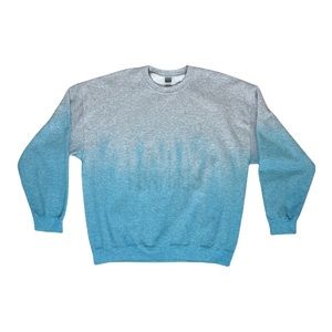 Ombre Crew Neck Sweatshirt/Unisex XL